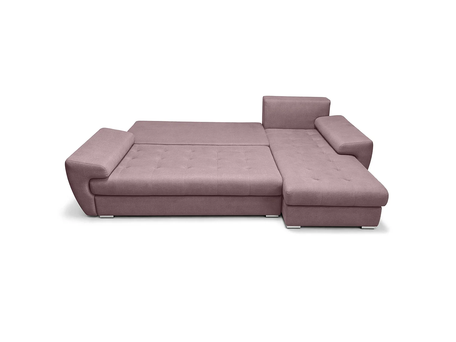 AX LIVING Manisa Wohnzimmer Couch L Rosa Sofa mit Schlarffunktion R