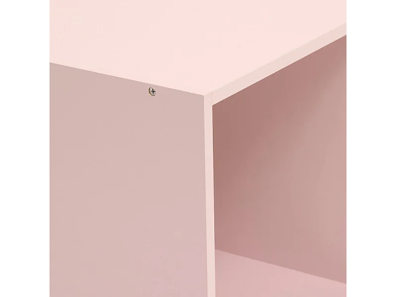 Étagère Enfant 3 Cases "Mix n'Modul" 94cm Rose