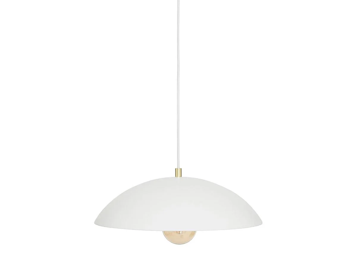 Lampe Suspension Design en Métal "Delcia" 45cm Blanc