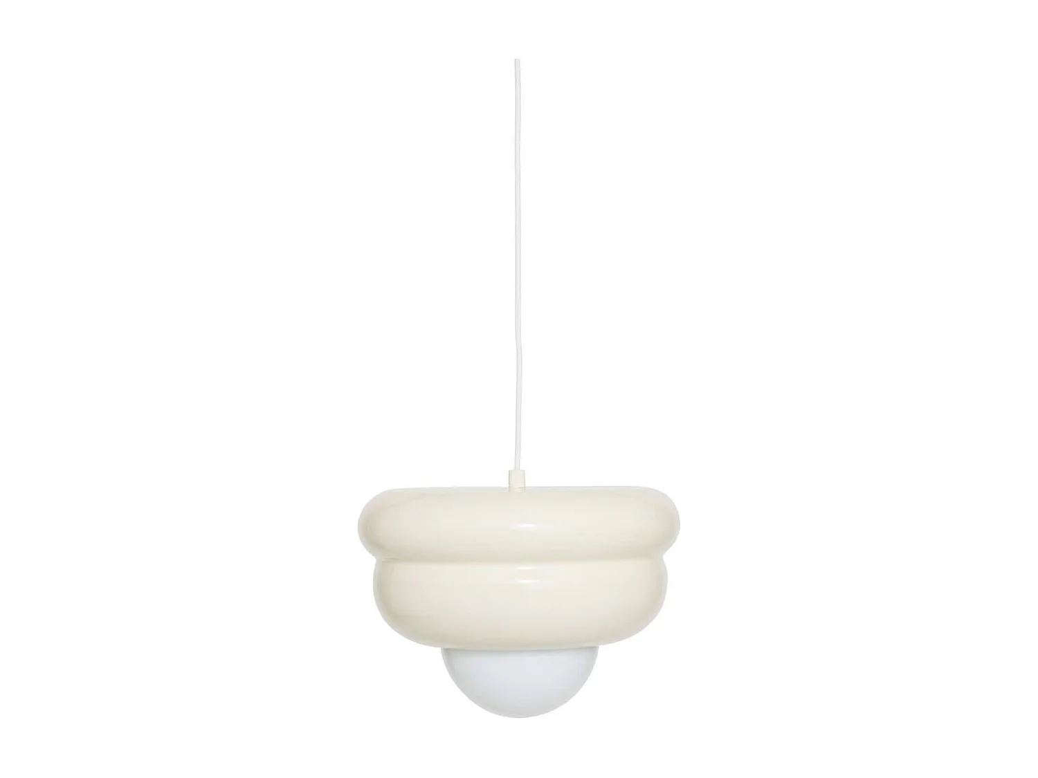 Suspension Design en Métal "Patty" 28cm Crème