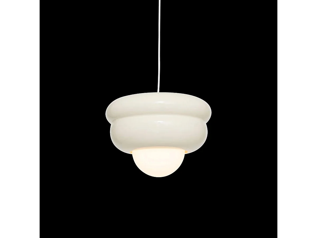 Suspension Design en Métal "Patty" 28cm Crème