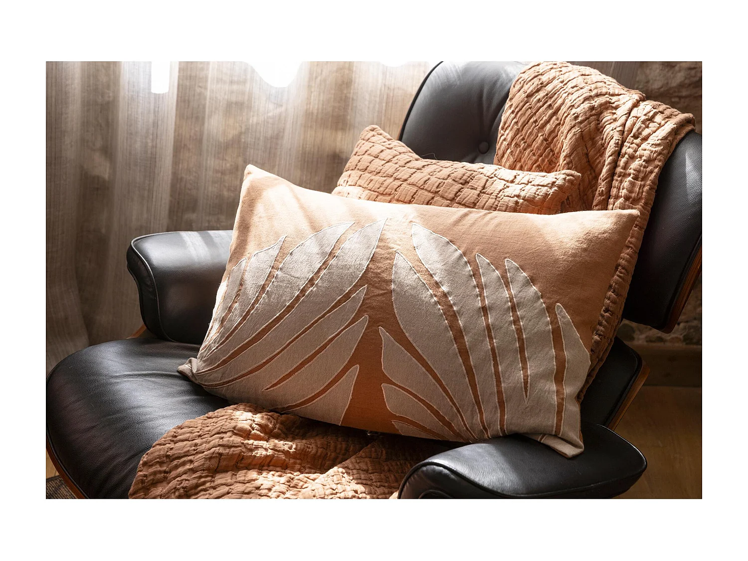 Kissen Nilos Mokka 30 x 50 cm