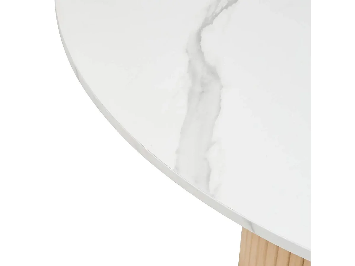 Table à Manger Design "Homelya" 110cm Naturel