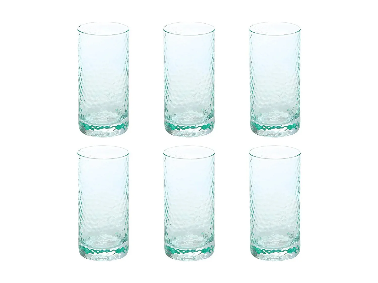 Lot de 6 Gobelets Hauts "Celia" 30cl Vert Menthe