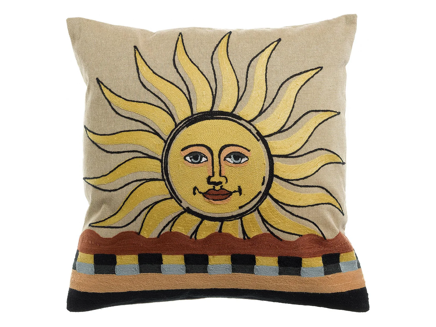 Besticktes Kissen Adria Multico 45 x 45 cm
