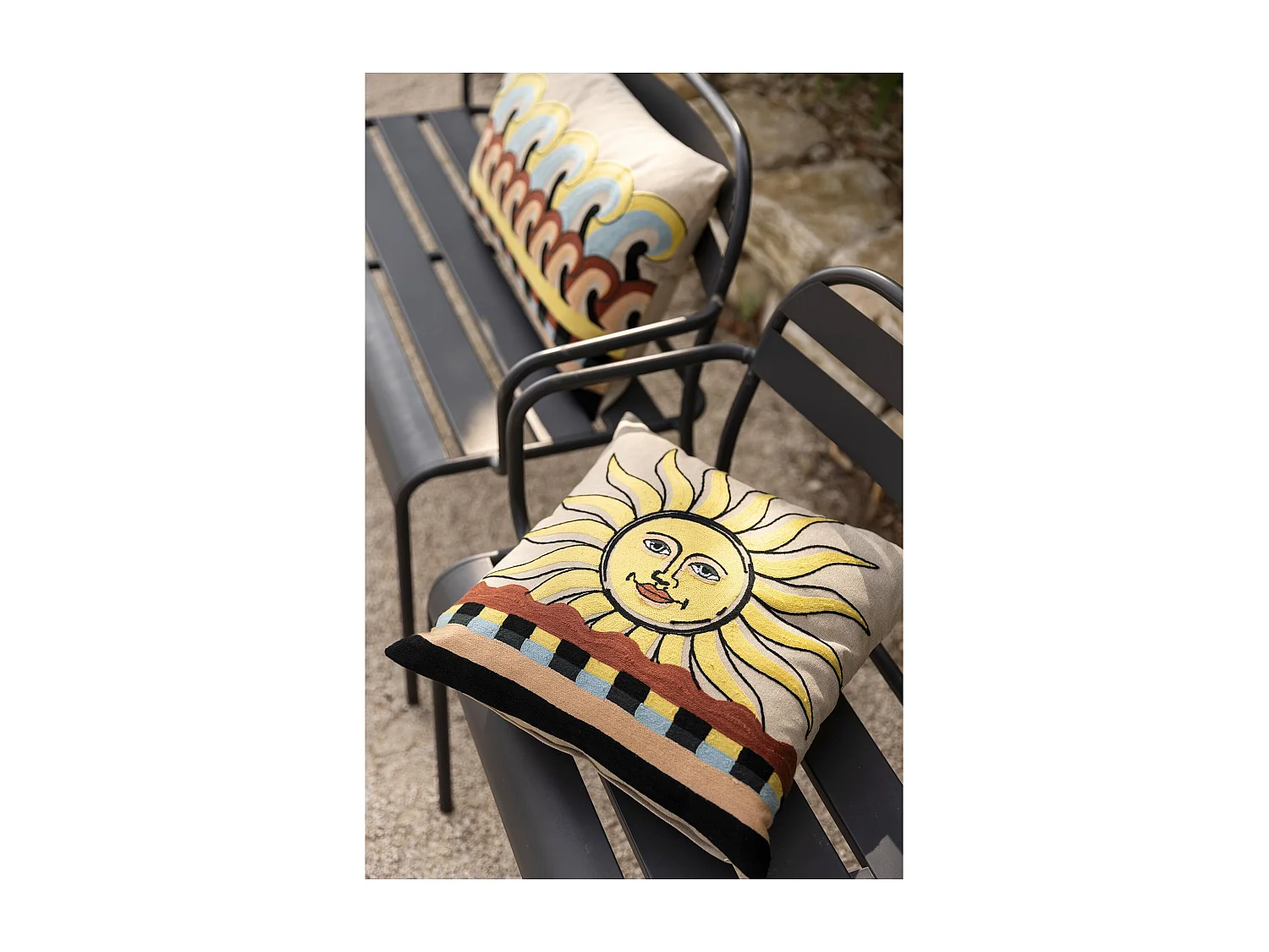 Besticktes Kissen Adria Multico 45 x 45 cm