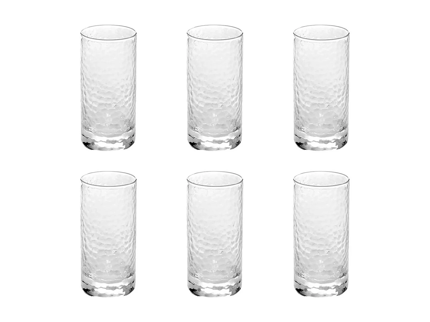 Lot de 6 Gobelets Hauts "Celia" 30cl Transparent