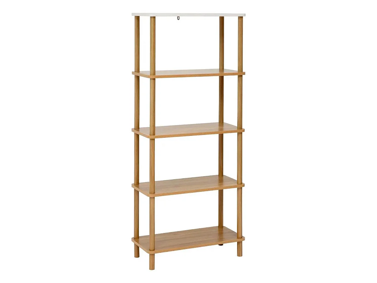 Étagère 5 Niveaux Design "Côme" 141cm Marron