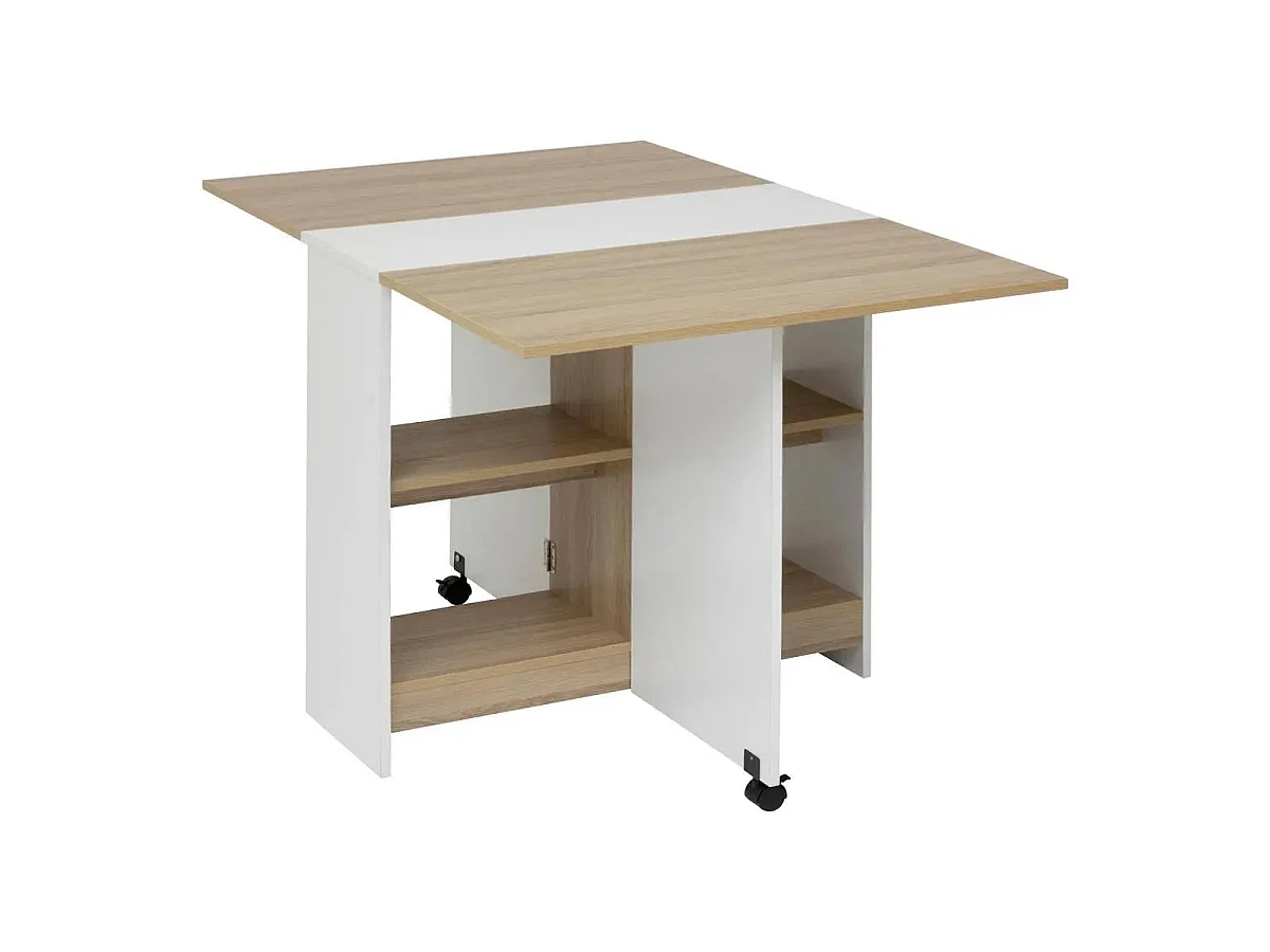 Table Pliante à Rabats "Eat Up" 34-120cm Blanc