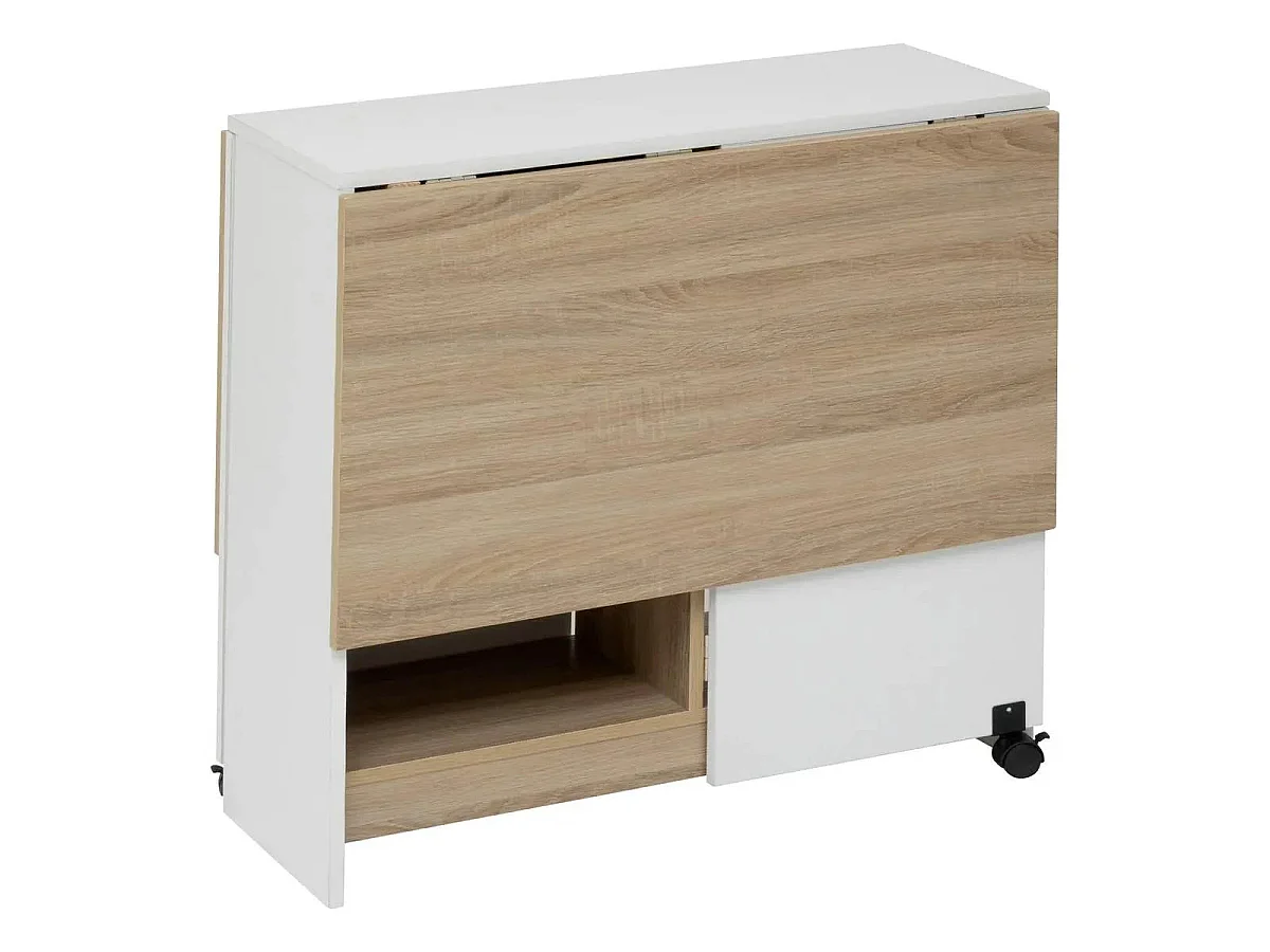 Table Pliante à Rabats "Eat Up" 34-120cm Blanc