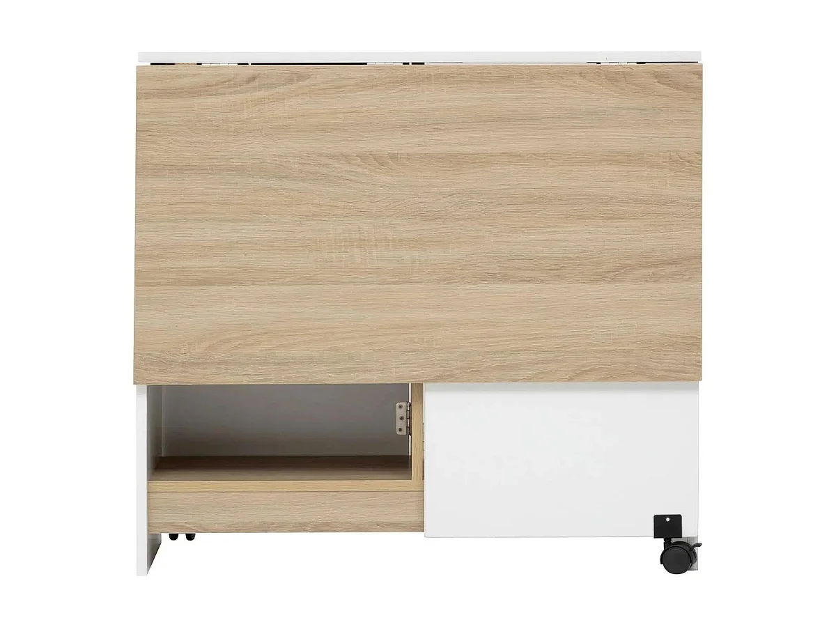 Table Pliante à Rabats "Eat Up" 34-120cm Blanc