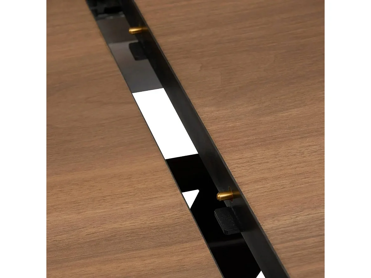 Table à Manger Extensible "Sandri" 160-200cm Marron