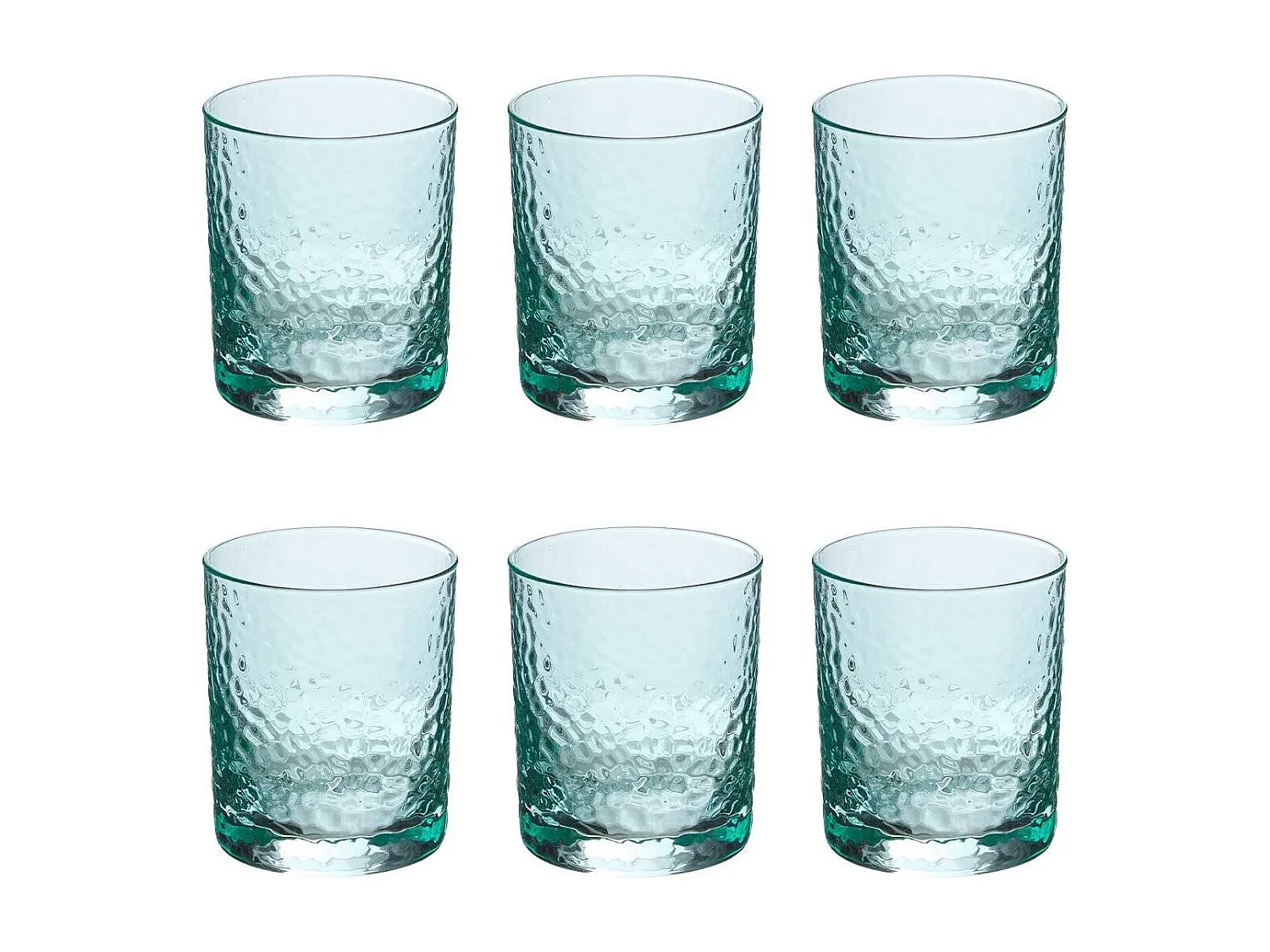 Lot de 6 Gobelets Bas "Celia" 31cl Vert Menthe