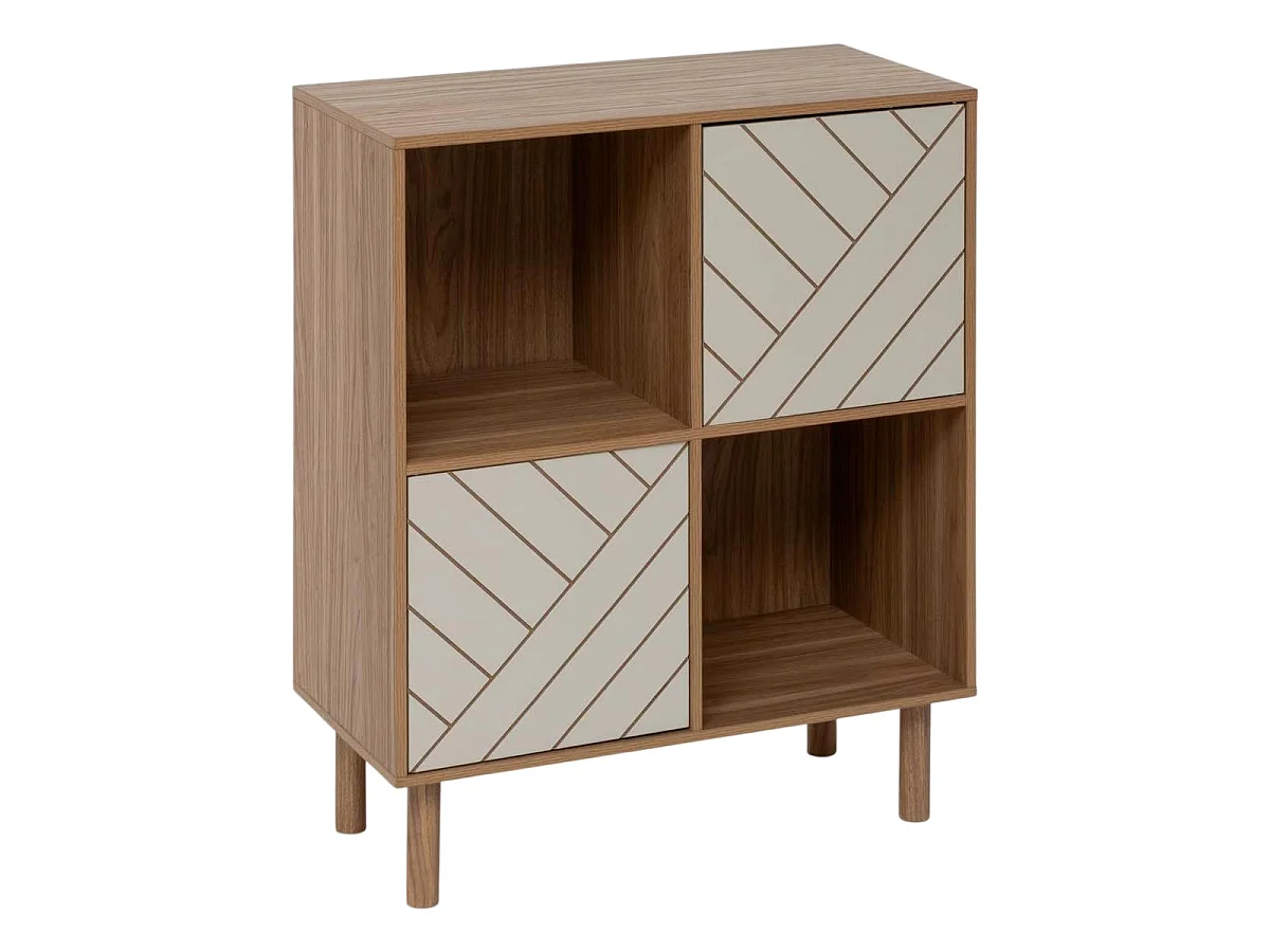 Étagère 4 Cases "Mix n'Match" 82cm Marron