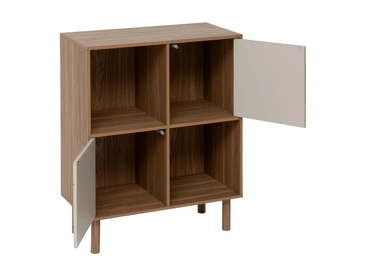Étagère 4 Cases "Mix n'Match" 82cm Marron