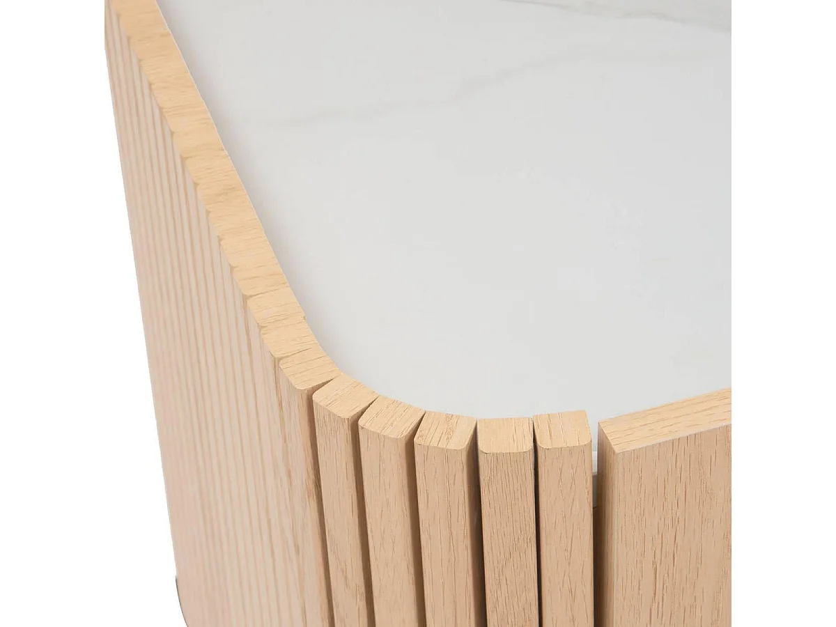 Meuble TV 2 Portes "Homelya" 160cm Naturel