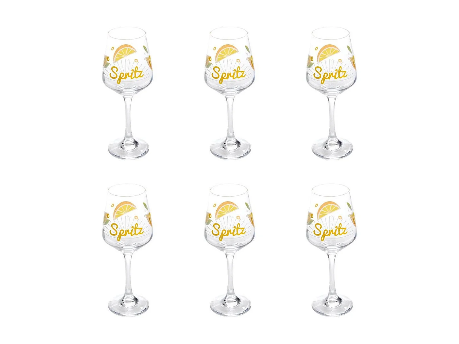 Lot de 6 Verres à Spritz "Stella" 43cl Transparent