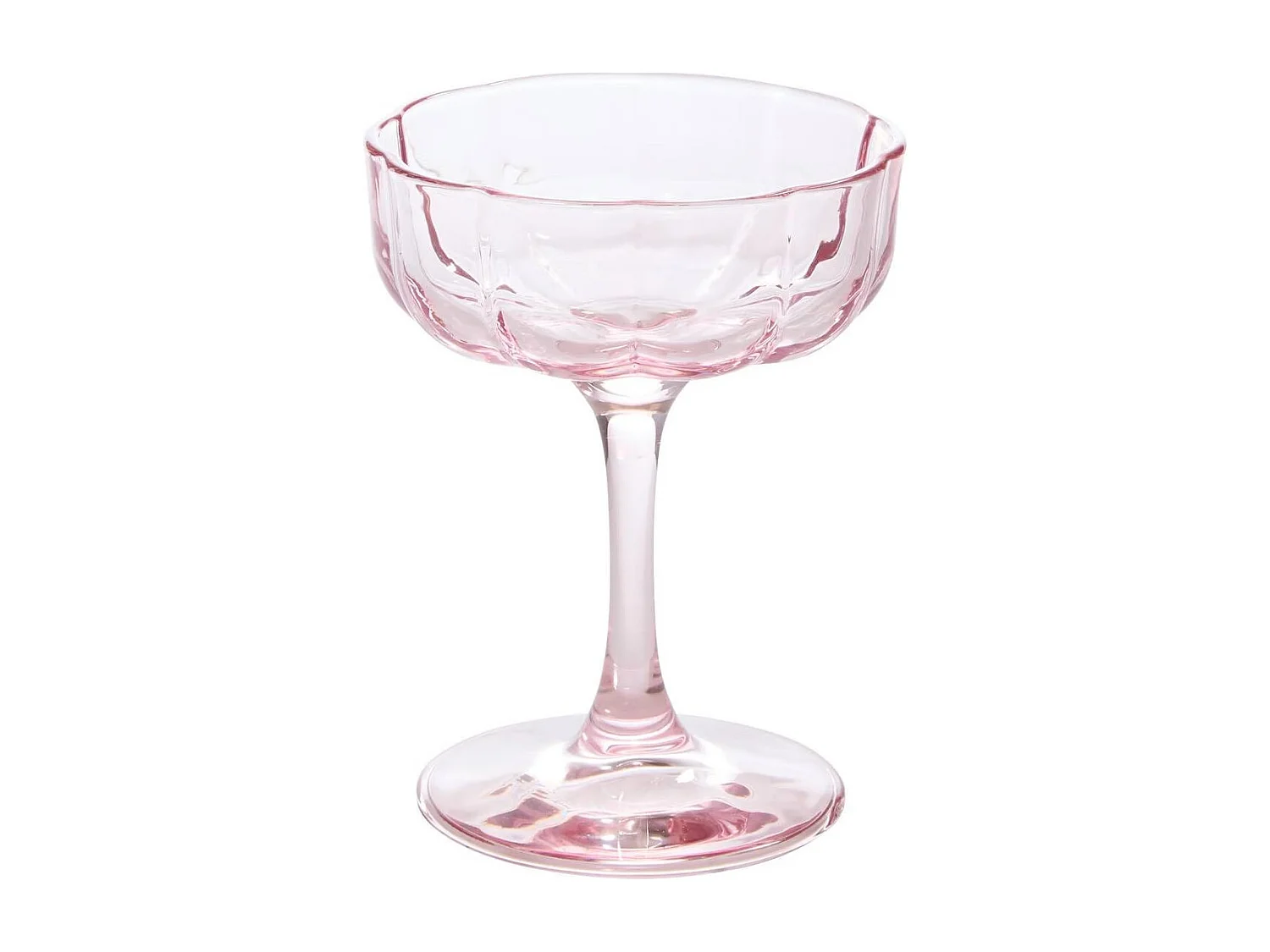 Lot de 6 Verres à Cocktail "Fleur" 15cl Rose
