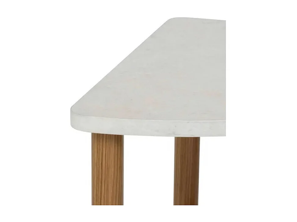 Étagère d'Angle 3 Niveaux Design "Côme" 76cm Marron