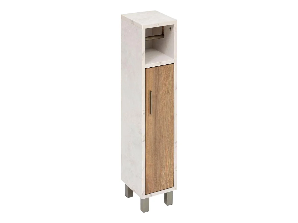 Dérouleur Papier WC & Rangement "Côme" 86cm Beige