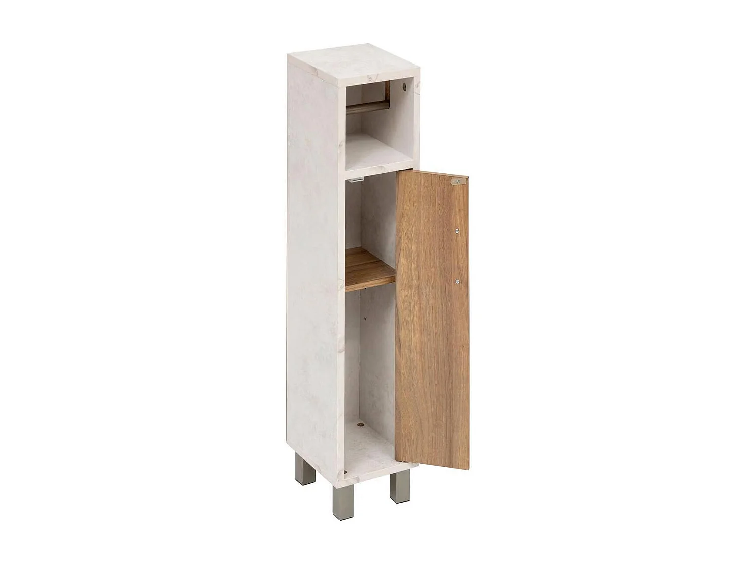 Dérouleur Papier WC & Rangement "Côme" 86cm Beige