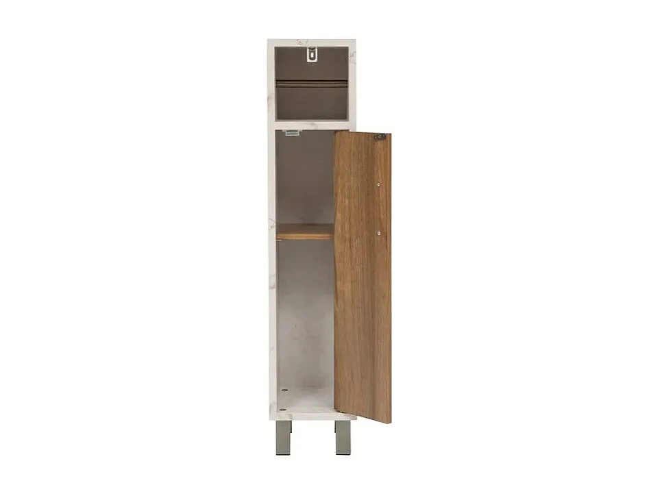 Dérouleur Papier WC & Rangement "Côme" 86cm Beige