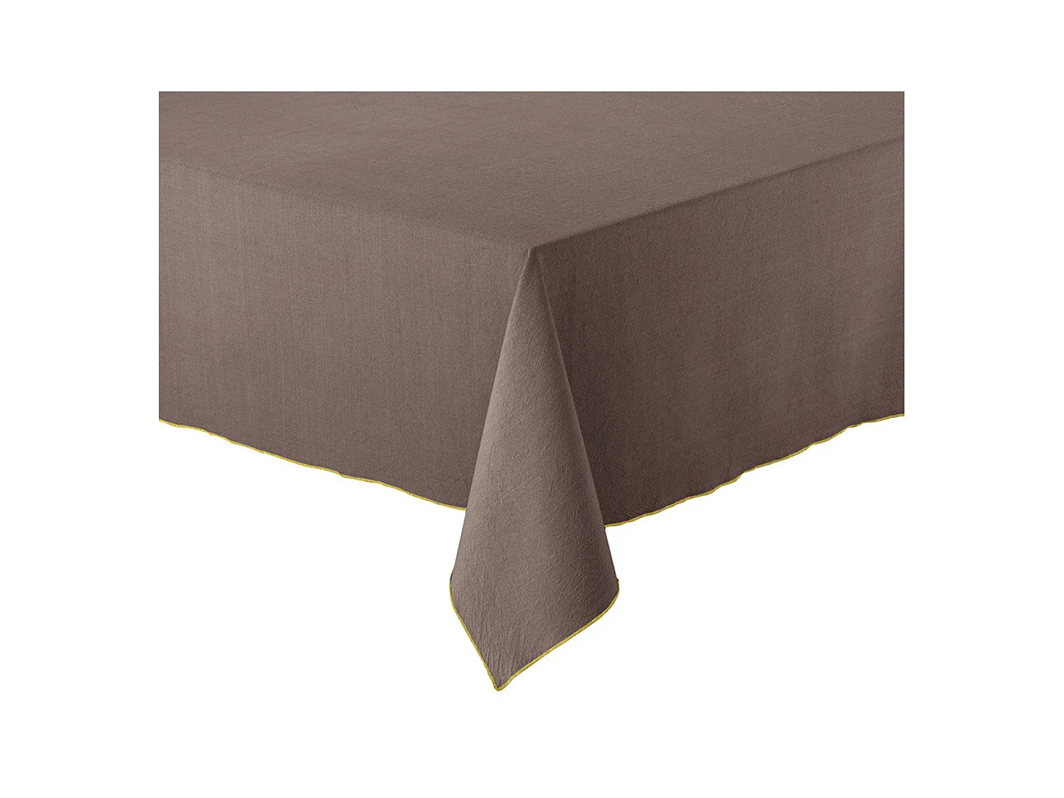 Gerecycleerd tafelkleed Grace Koffie 140 x 140 cm