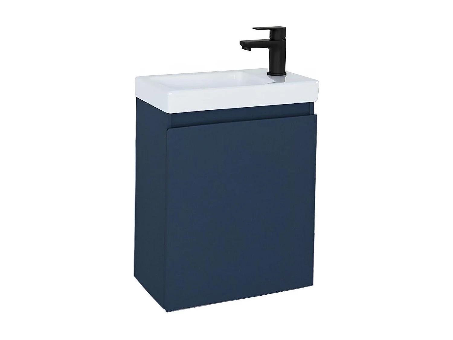 Meuble lave-mains + robinet noir LISA