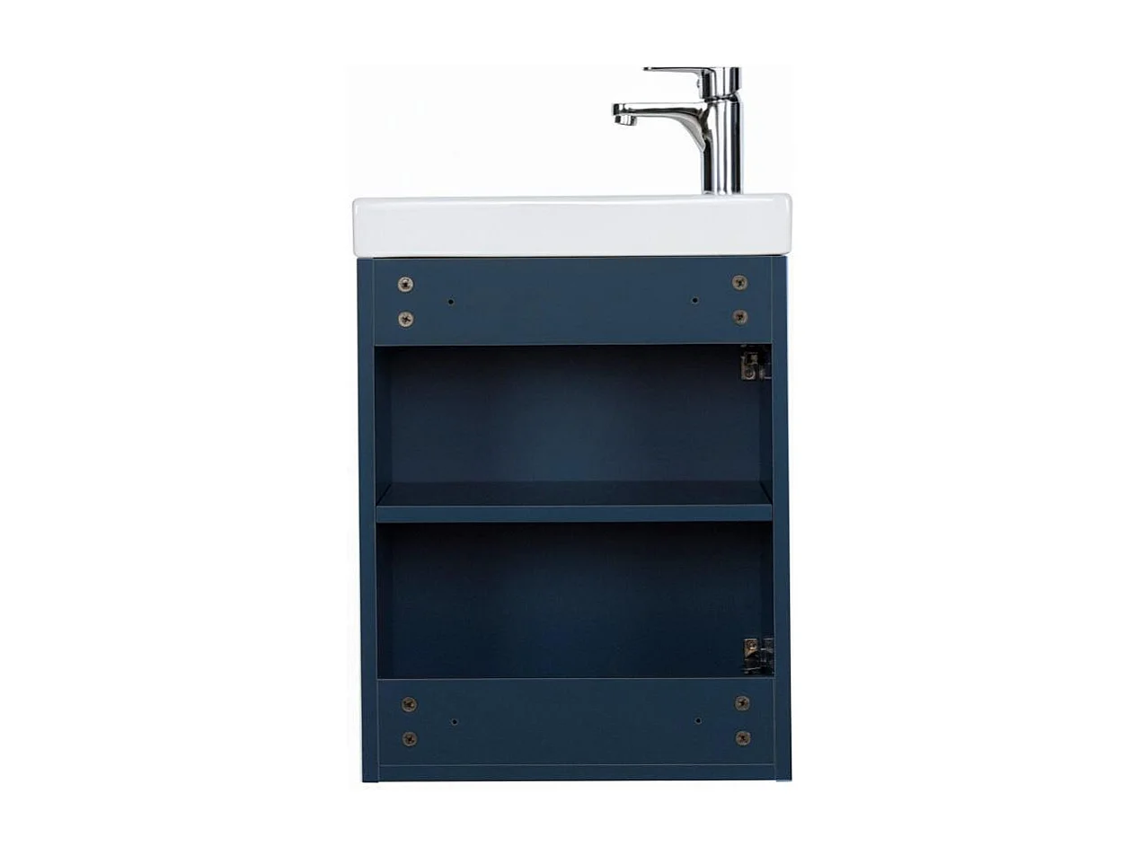 Meuble lave-mains + robinet noir LISA