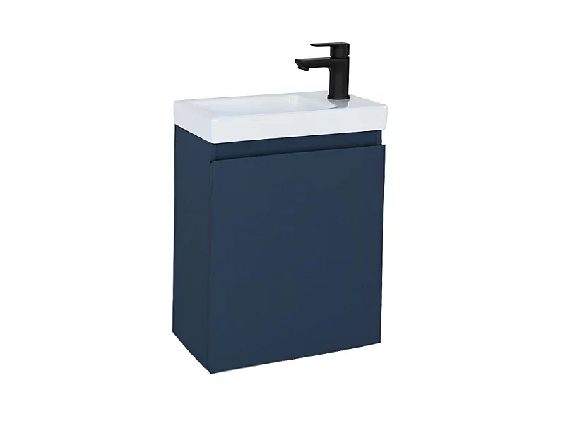 Meuble lave-mains + robinet noir LISA