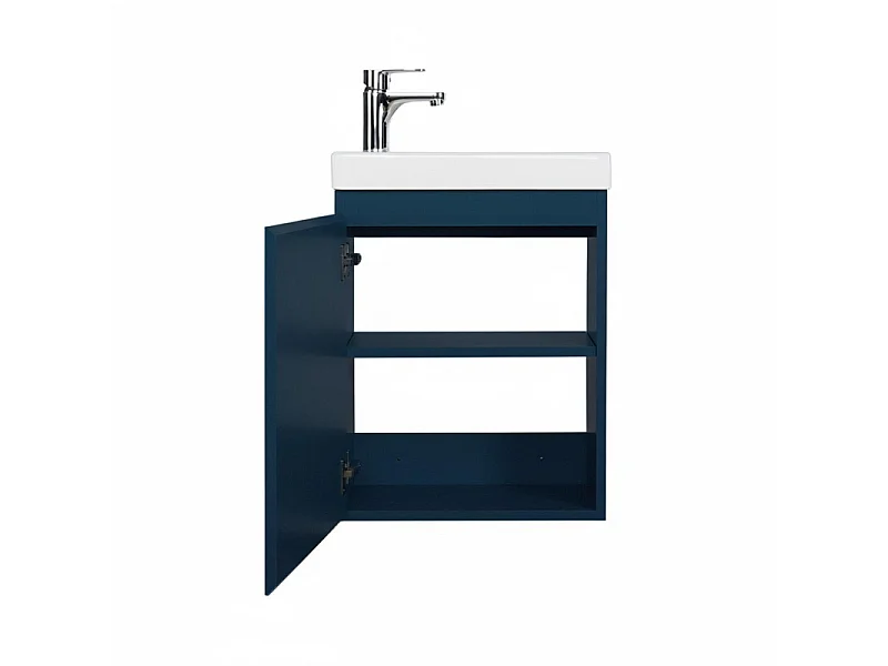 Meuble lave-mains + robinet noir LISA
