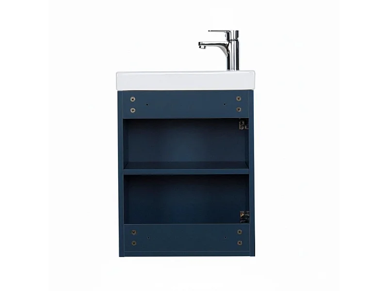 Meuble lave-mains + robinet noir LISA