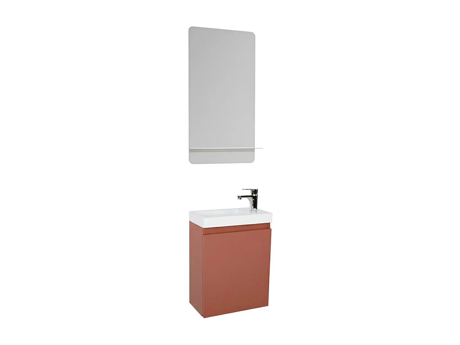 Meuble lave-mains + miroir + robinet LISA