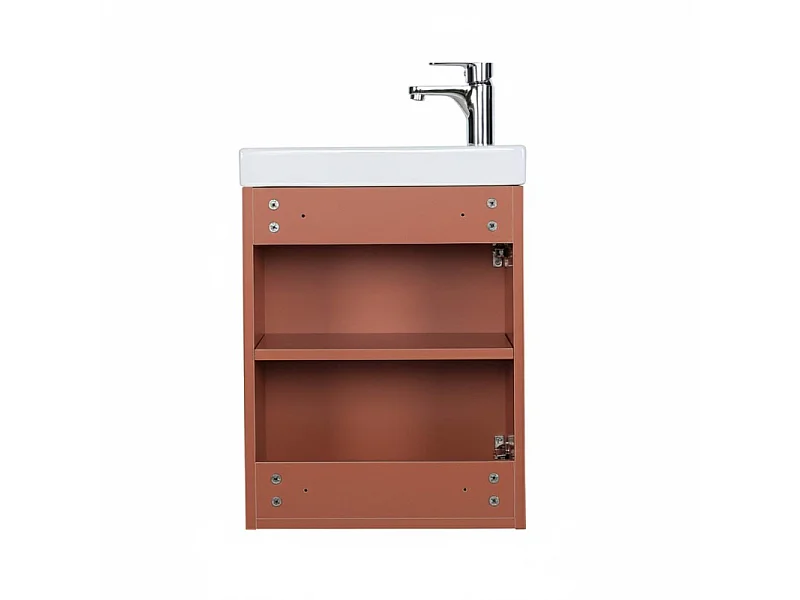 Meuble lave-mains + miroir + robinet LISA
