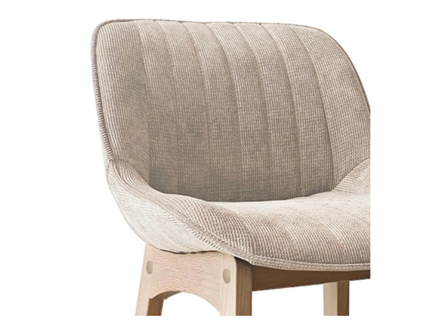 NORDEN Barhocker-Set Eiche & Cord-Samt H75cm
