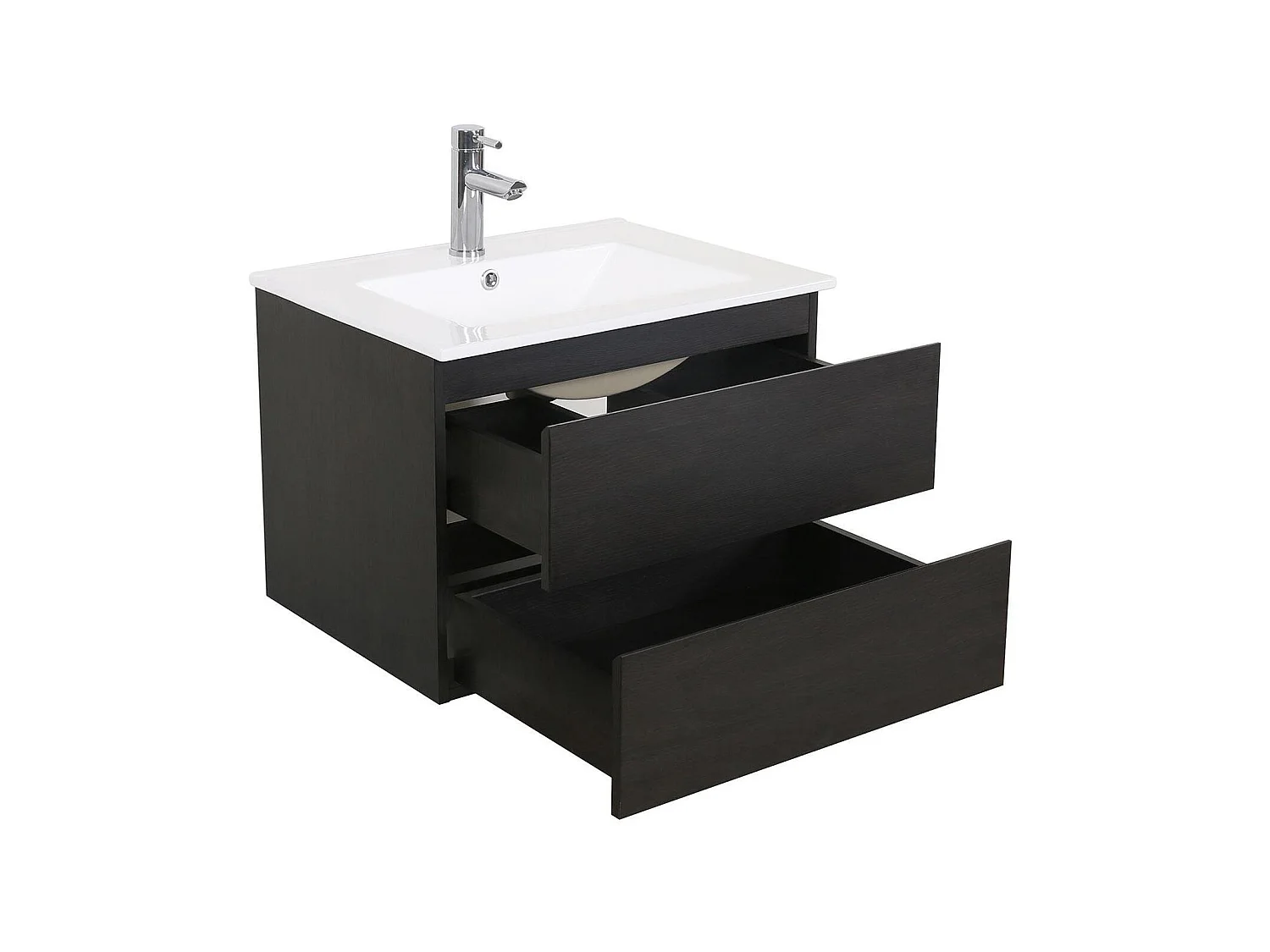 Schlichte Möbel + Wasserhahn + Spiegel + SORRENTO-Säule