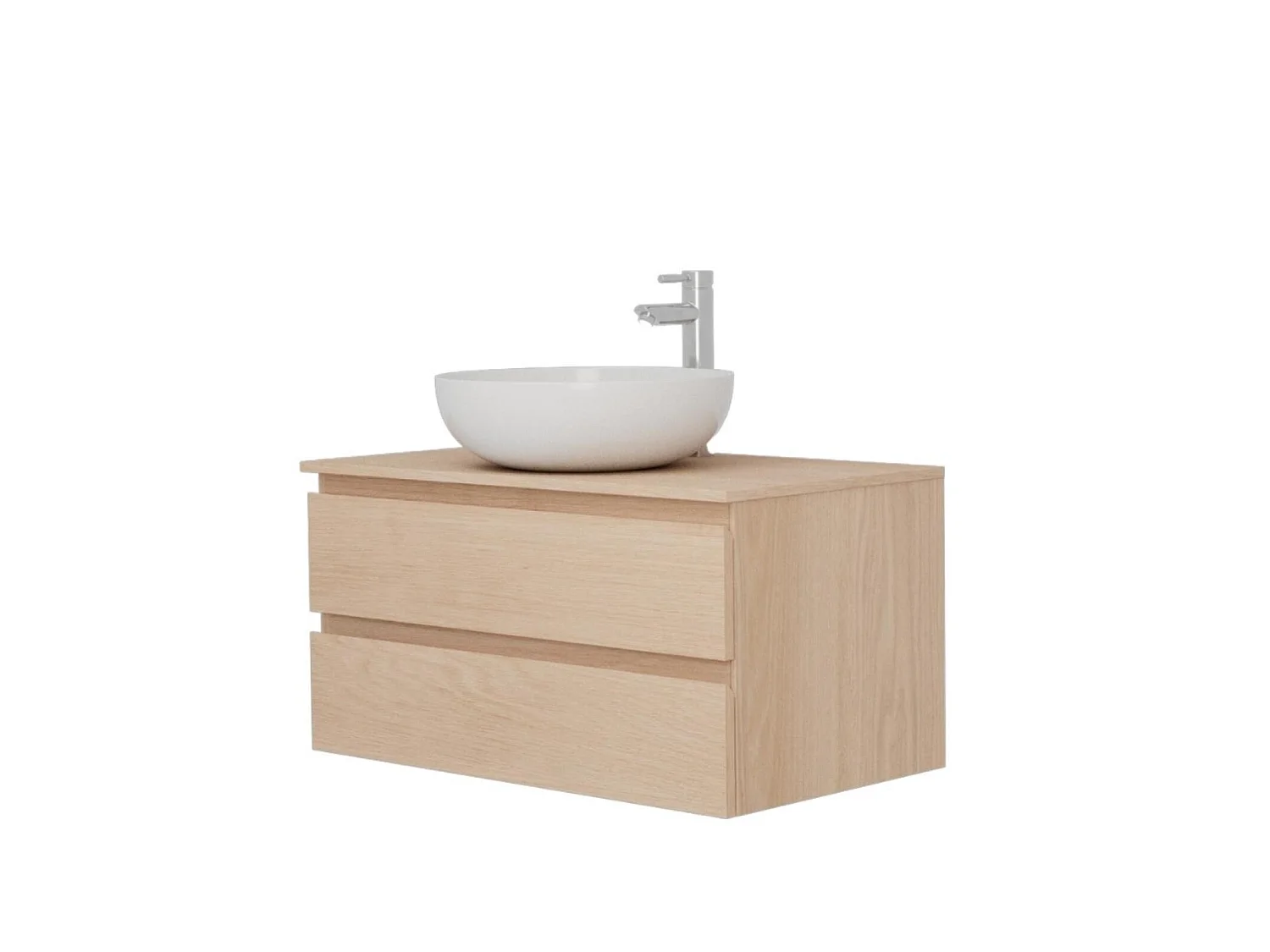 Enkele spoelbakset 80 cm + spoelbak + SORRENTO kraan