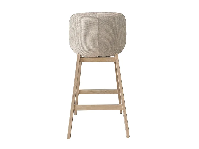 Conjunto Bancos NORDEN Carvalho e Veludo Cotelê H75cm