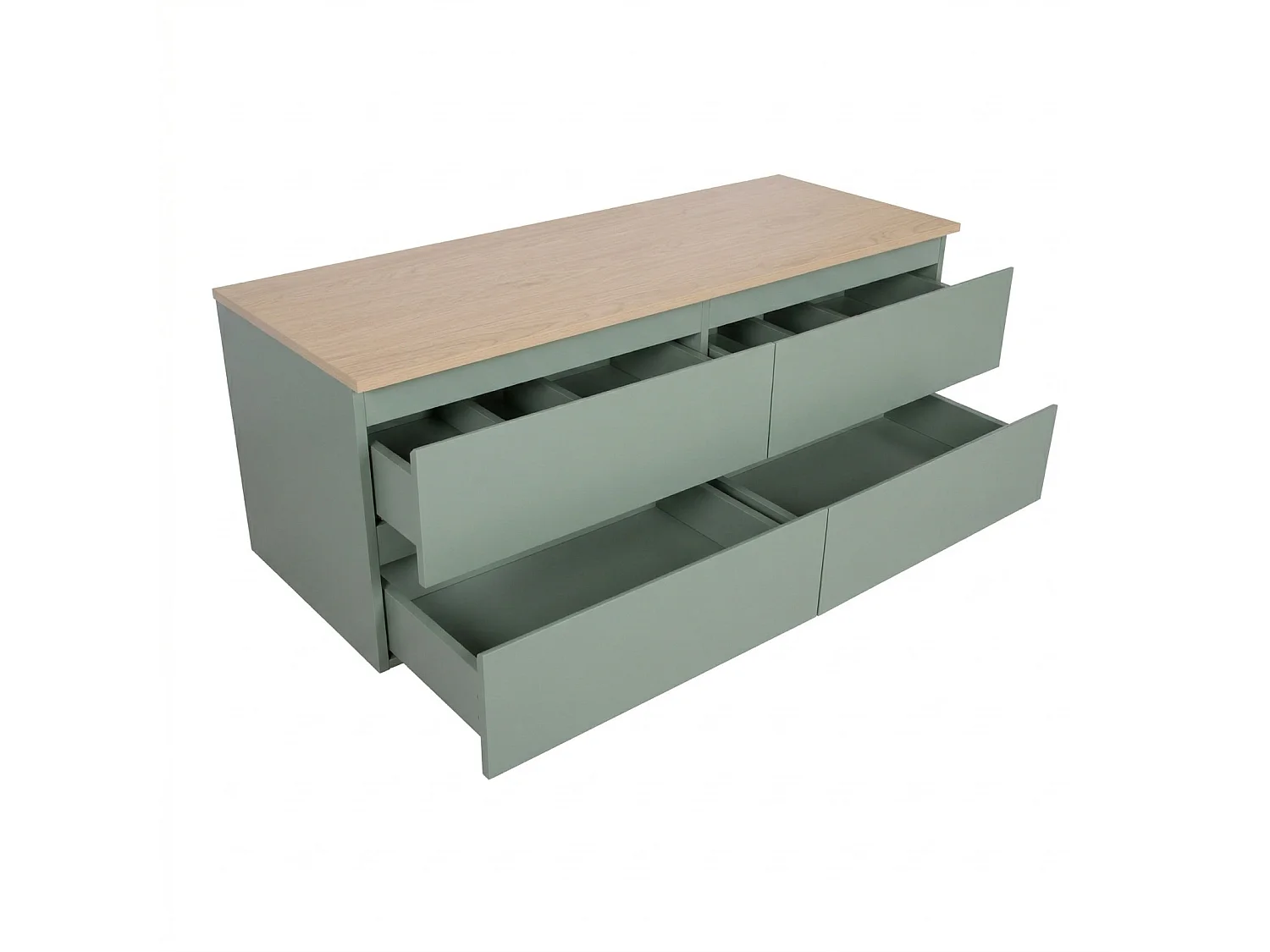 Sorrento dubbele wastafelmeubel van 120 cm + kraan + spiegel