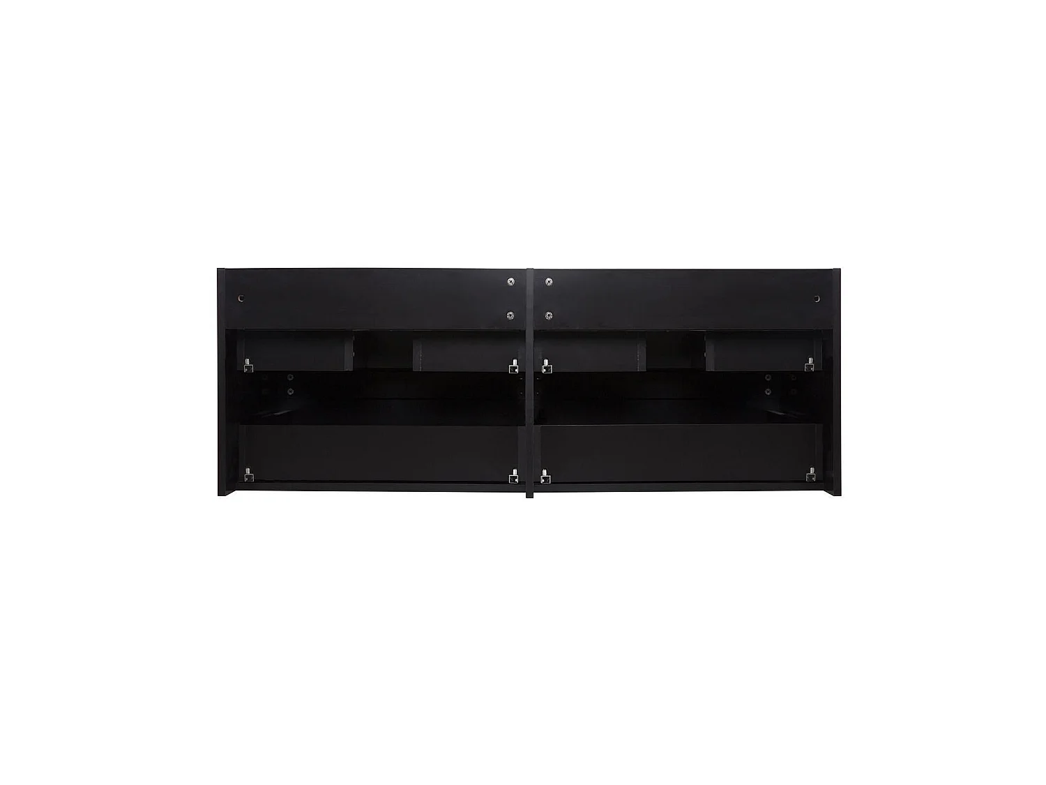 Dubbele wastafel van 120 cm met keramisch blad en SORRENTO kranen