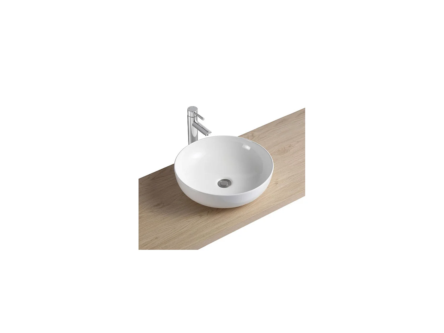 Mobile lavabo singolo SORRENTO 80 cm + lavabo + rubinetto + specchio