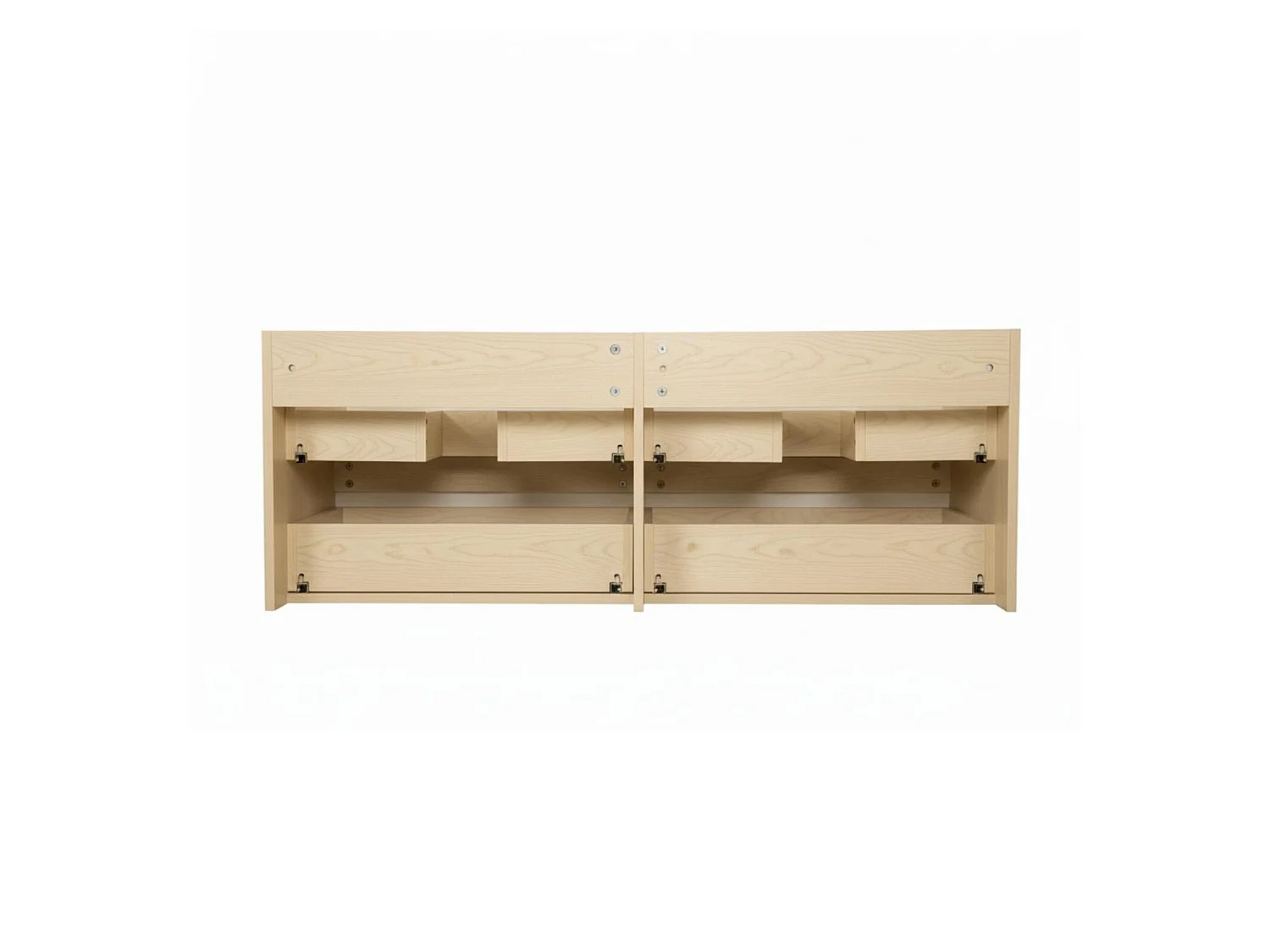 Dubbele wastafel van 120 cm met keramisch blad en SORRENTO kranen