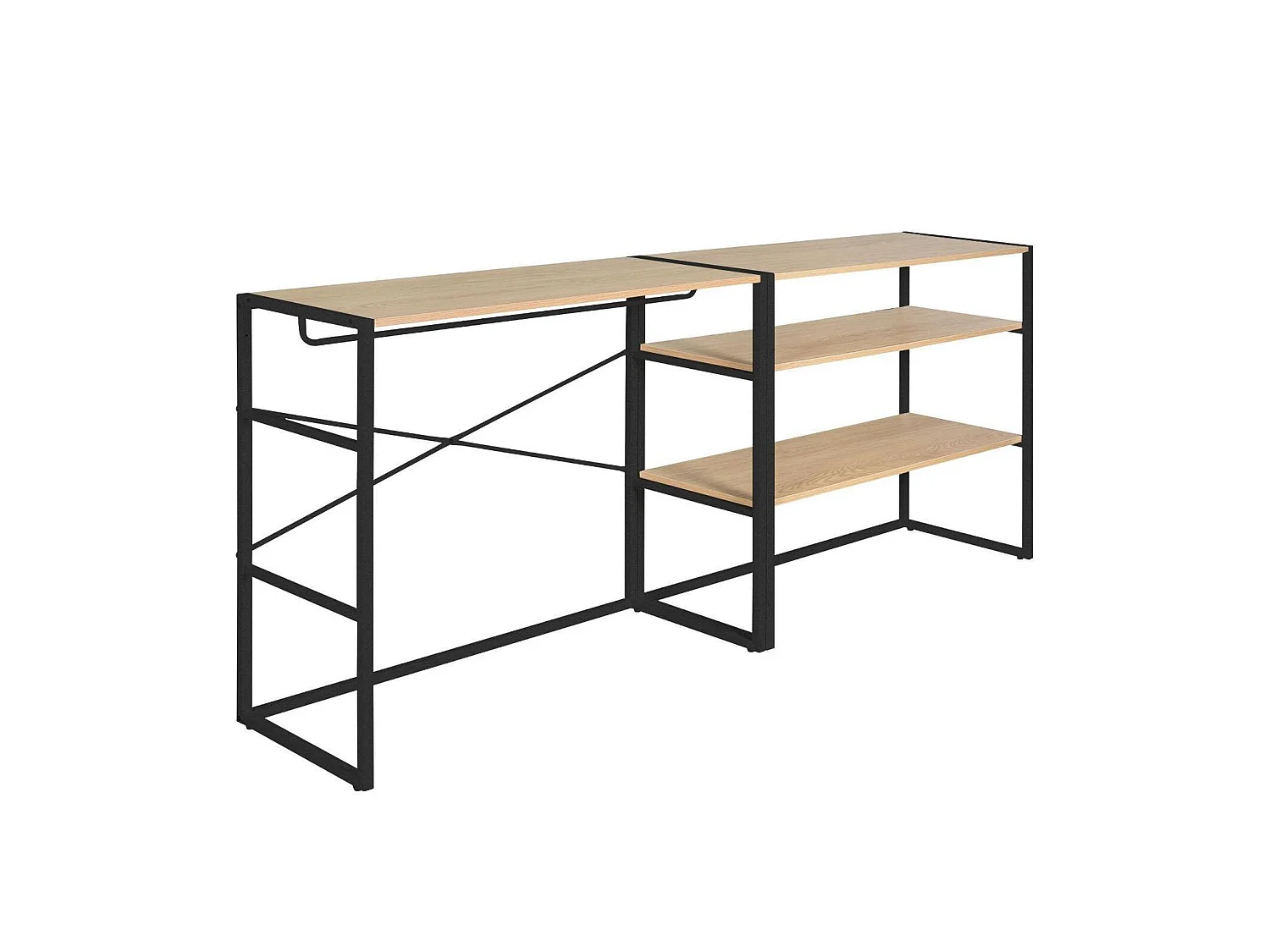 Conjunto de 2 percheros modulares para buhardilla 200x85cm KADRA