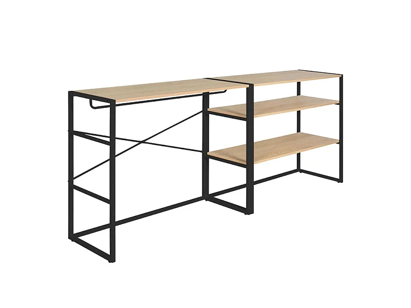 Set van 2 modulaire zolderkledingrekken 200x85cm KADRA