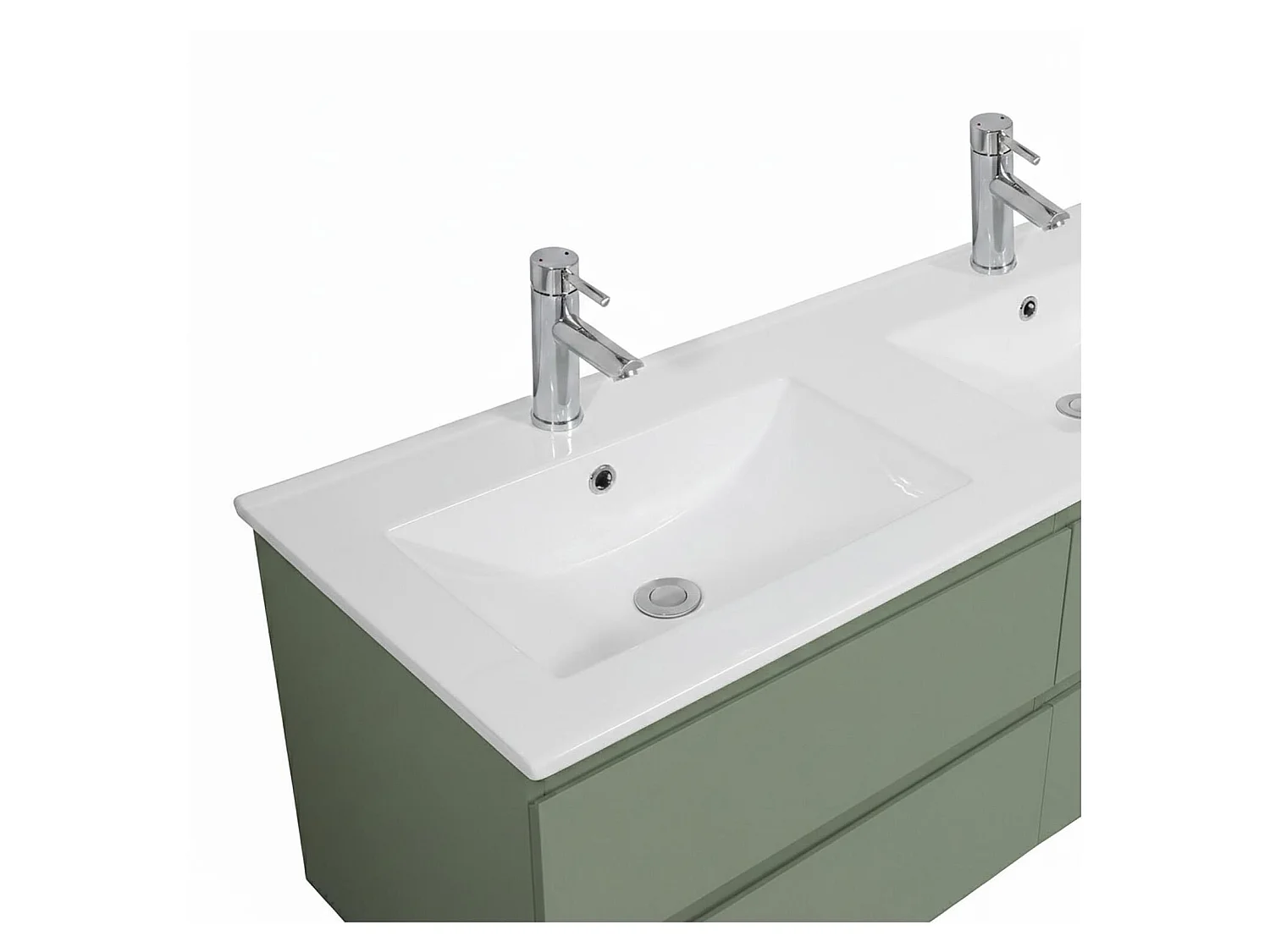 SORRENTO 120 cm dubbele wastafelmeubel met keramisch blad