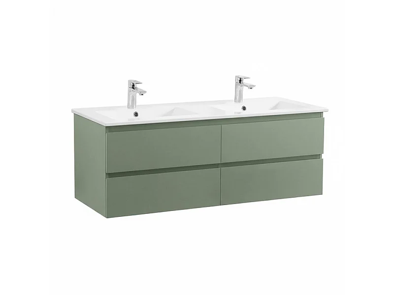 SORRENTO 120 cm dubbele wastafelmeubel met keramisch blad
