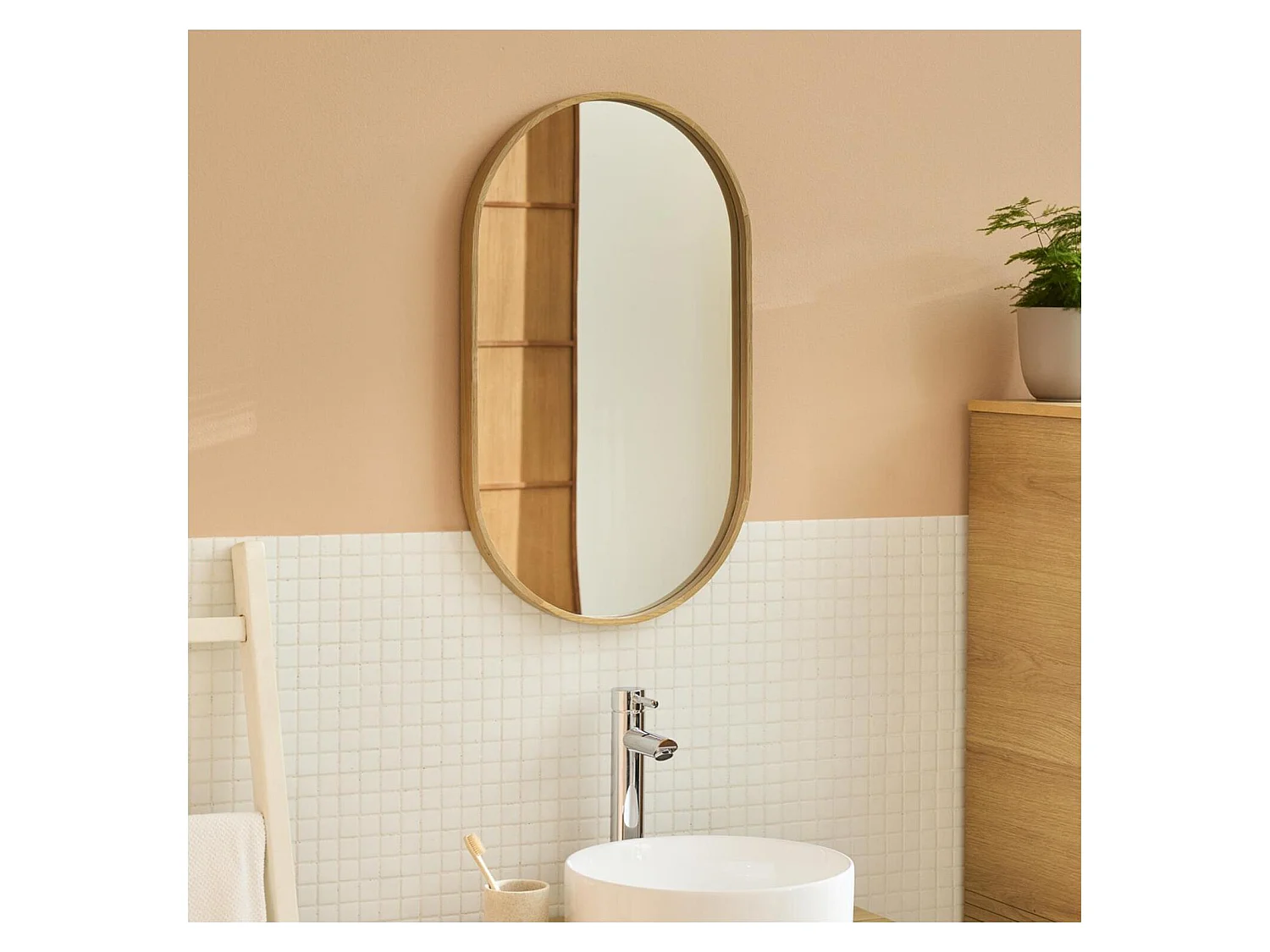 Espejo ovalado 40x70cm PEPPER