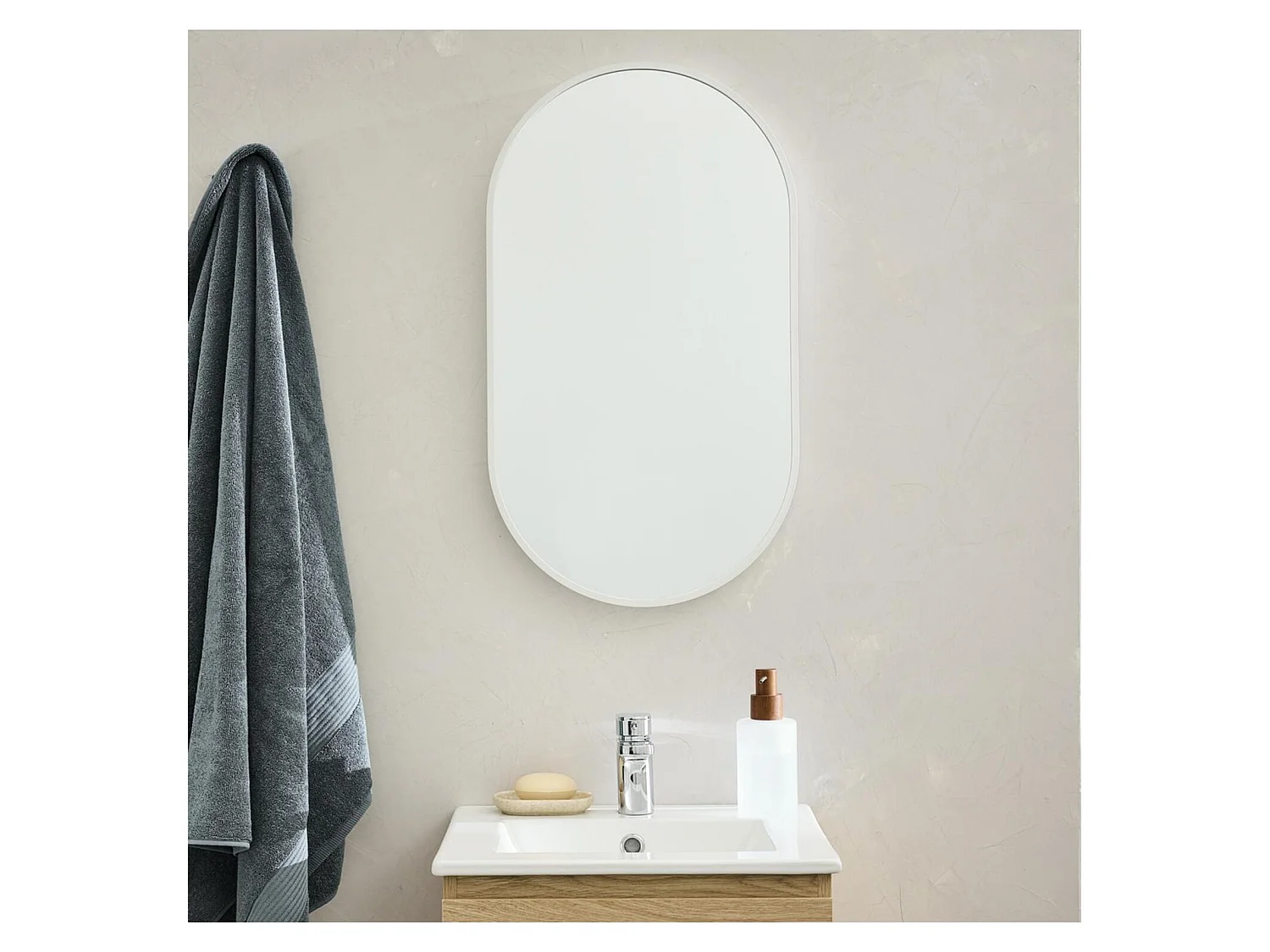 Espejo ovalado 40x70cm PEPPER