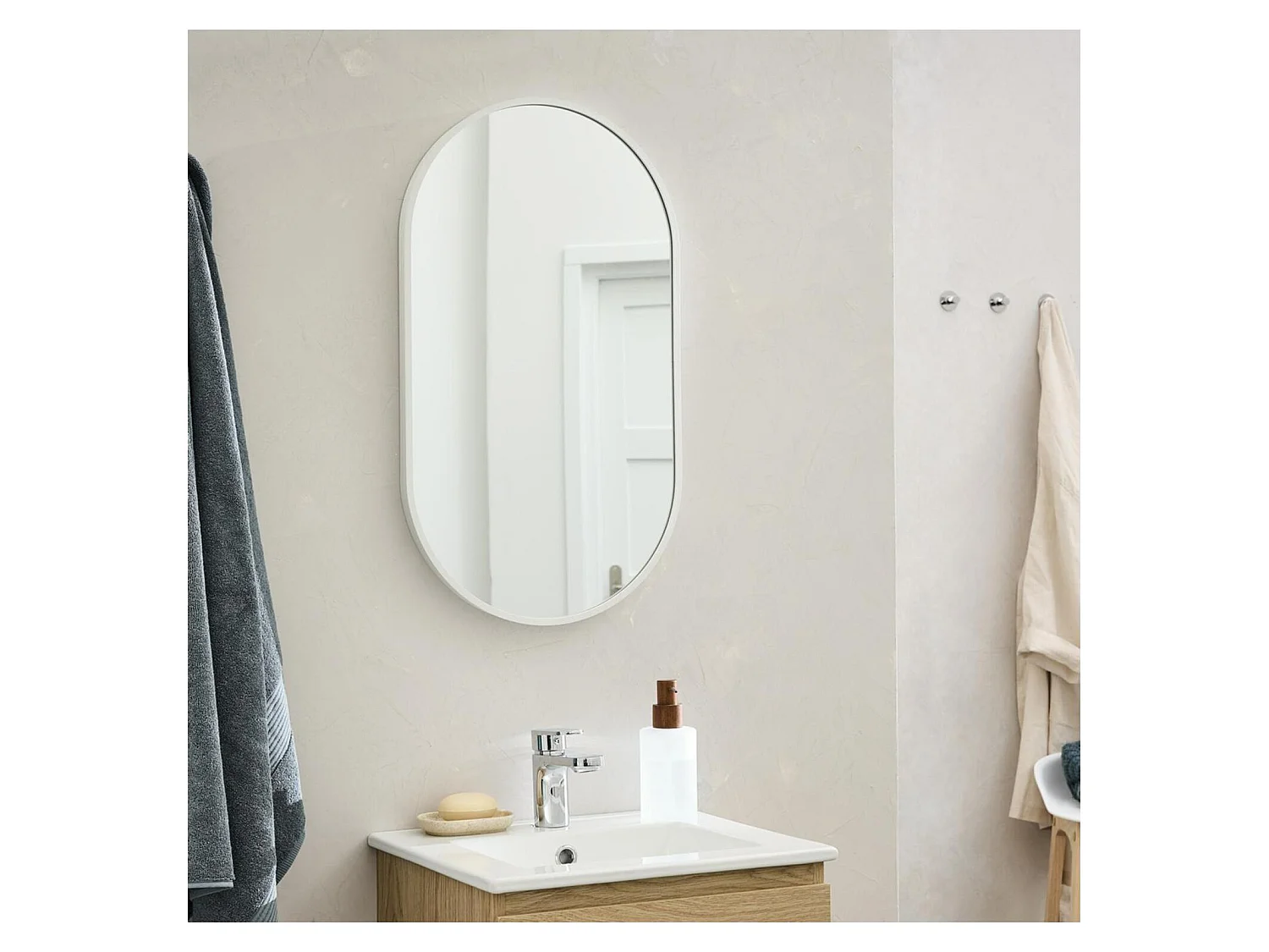 Espejo ovalado 40x70cm PEPPER