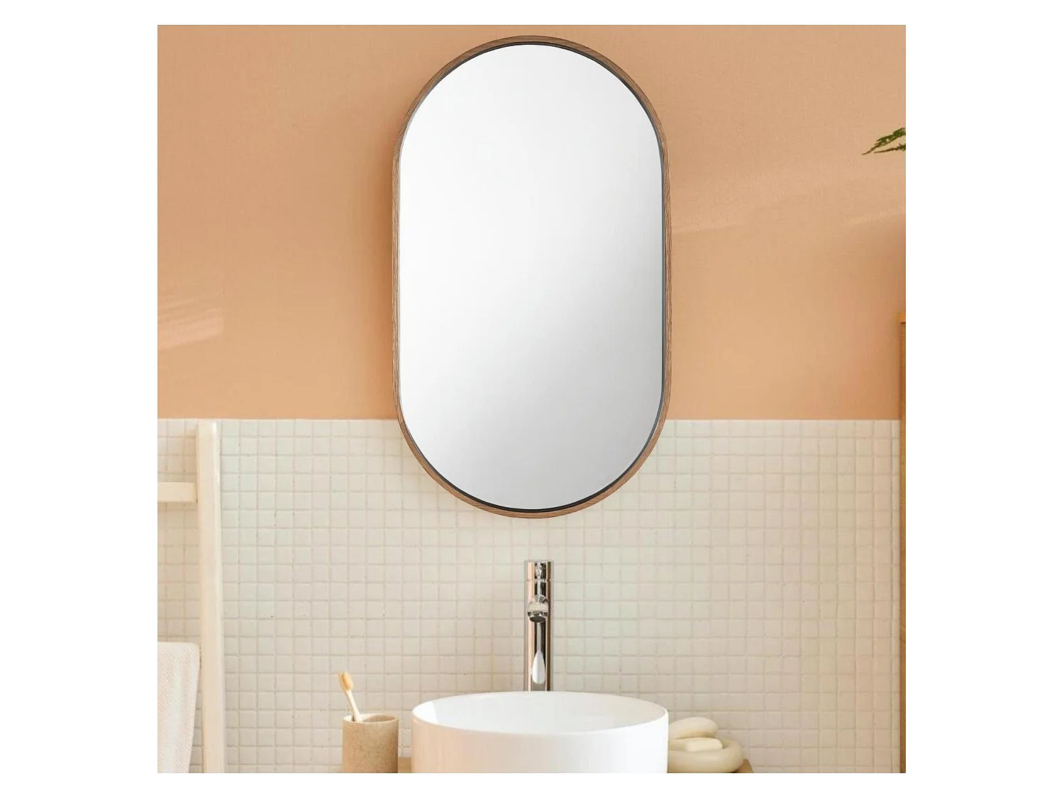 Espejo ovalado 40x70cm PEPPER